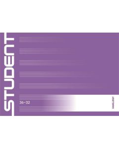 Sešit notový "Student", 36-32, A5, na šířku, 32 listů, ICO 7500116005