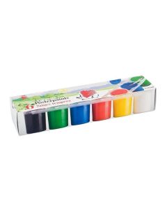 Temperové barvy, v kalíškách 25ml, 6ks, ICO "Ježek", různé barvy