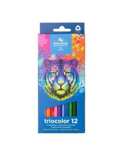 Barevné pastelky "Triocolour 3132/12", 12ks, trojhranné, KOH-I-NOOR