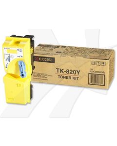 Kyocera originální toner TK820Y, 1T02HPAEU, yellow, 7000str.