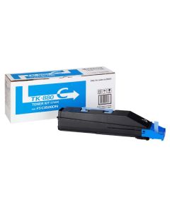 Kyocera originální toner TK880C, 1T02KACNL0, cyan, 18000str.