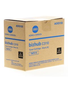 Konica Minolta originální toner A0X5155, TNP-51K, black, 5000str.