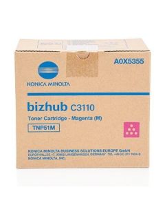 Konica Minolta originální toner A0X5355, TNP-51M, magenta, 5000str.