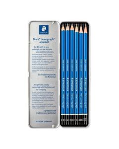 Grafitové tužky "Mars Lumograph", 6 tvrdostí, šestihranná, umělecká, STAEDTLER