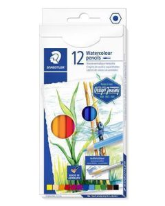 Akvarelové pastelky "Design Journey", 12 různých barev, sada, šestihranné, STAEDTLER
