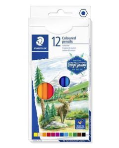 Pastelky "Design Journey", 12 různých barev, sada, šestihranné, STAEDTLER