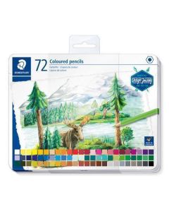 Barevné pastelky "Design Journey", 72 barev, kovový box, šestihranné, STAEDTLER 146C M72