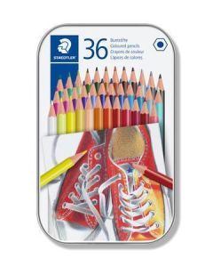 Pastelky, 36 různých barev, sada, šestihranné, STAEDTLER
