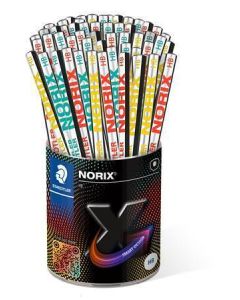 Grafitová tužka "Norix 181", displej/72 ks, mix barev, HB, STAEDTLER 181 KP72