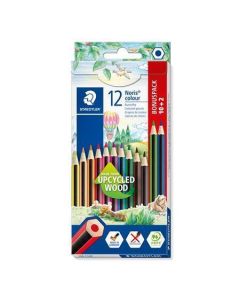 Barevné pastelky "Noris Colour", 10+2 mix barev, šestihranné, STAEDTLER