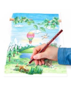 Barevné pastelky "Noris Colour 185", 24 různých barev, šestihranné, STAEDTLER 185 CD24 02