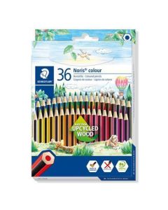 Barevné pastelky "Noris Colour 185", 36 různých barev, šestihranné, STAEDTLER 185 CD36