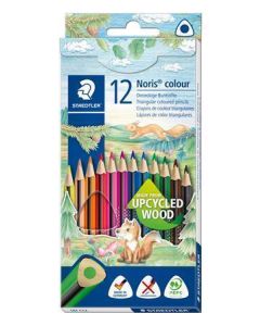 Pastelky "Noris Colour", 12 barev, sada, trojúhelníkový tvar, STAEDTLER