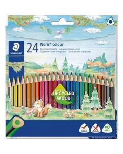 Barevné pastelky "Noris Colour", 24 barev, trojhranné, STAEDTLER