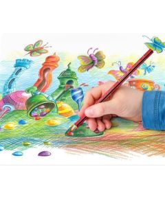 Barevné pastelky "Noris Colour", 6 barev, trojhranné, STAEDTLER