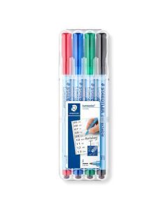 Popisovač "Lumocolor 305 F", 4 barvy, sada, nepermanentní, OHP, STAEDTLER