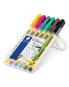 Fineliner "Noris 307", 6 barev, sada, 0,6 mm, STAEDTLER 307 SB6