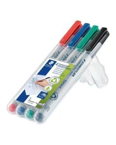 Ne-permanentní popisovač "Lumocolor 311 S", 4 různé barvy, sada, OHP, 0,4 mm, STAEDTLER 311 WP4