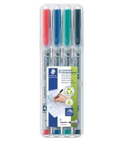 Ne-permanentní popisovač "Lumocolor 316 F", sada, 4 barvy, OHP, 0,6 mm, STAEDTLER