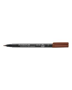 Permanentní popisovač "Lumocolor 318 F", hnědá, 0,6 mm, OHP, STAEDTLER