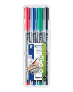 Permanentní popisovač "Lumocolor 318 F", 4 barvy, 0,6mm, OHP, STAEDTLER