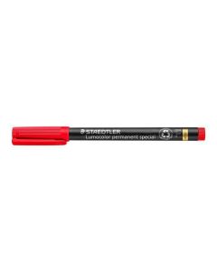Permanentní popisovač "Lumocolor Special 319 F", červená, 0,6mm, STAEDTLER