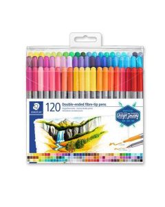 Sada fixů "Design Journey", 120 různých barev, oboustranné, 0,8/3,0 mm, STAEDTLER
