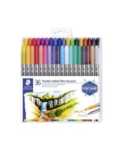 Fixy "Design Journey", sada 36 různých barev, 0,8/3,0 mm, oboustranné, STAEDTLER