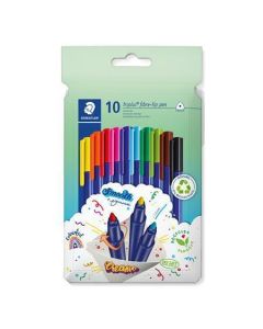 Fixy "Triplus 323", 10 barev, sada, 1 mm, STAEDTLER 323 C10