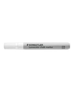 Křídový popisovač "Lumocolor 344", bílá, 2,4 mm, kuželový hrot, STAEDTLER 344-0