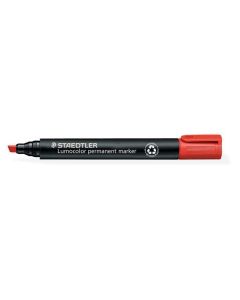 Permanentní popisovač "Lumocolor 350", červená, klínový hrot, STAEDTLER