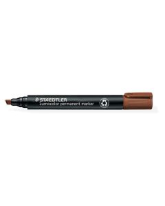 Permanentní popisovač "Lumocolor 350", hnědá, klínový hrot, STAEDTLER