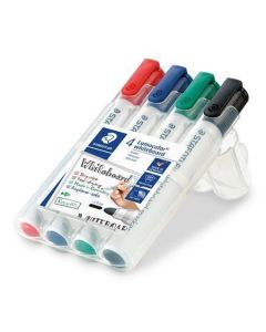 Popisovač na  bílou tabuli "Lumicolor 351", 4 barvy, kuželový hrot, 2mm, STAEDTLER