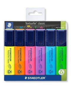 Zvýrazňovač "Textsurfer classic 364", sada, 6 barev, 1-5 mm, STAEDTLER