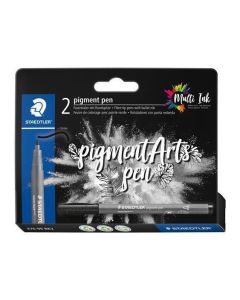 Fixy "376 Black", intenzivní černá, 1 mm, 2 ks, STAEDTLER 376-99 BK210