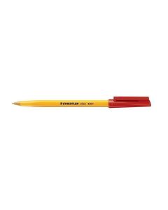 Kuličkové pero "Stick 430 F", červená, 0,3 mm, s uzávěrem, STAEDTLER