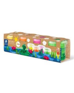 Modelína "Noris junior 813", 4 různé neonové barvy, sada, STAEDTLER 813F SLE PE