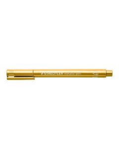 Metalický popisovač, 1-2mm, kuželový hrot, zlatá, STAEDTLER