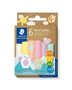 Modelína "Noris® Jumbo 842", 6 pastelových barev, STAEDTLER 842P C6