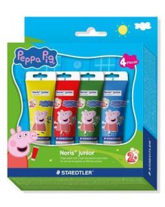 Prstové barvy "Noris Junior 8814", 4 barvy, edice Peppa Pig, STAEDTLER 8814 L1