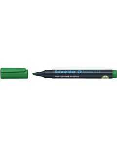 Permanentní popisovač "Maxx 133", zelená, 1-4mm, klínový hrot, SCHNEIDER