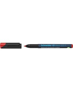 Permanentní popisovač "Maxx 222 F", červená, 0,7mm, OHP, SCHNEIDER