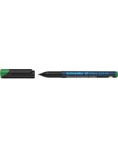Permanentní popisovač "Maxx 224 M", zelená, 1mm, OHP, SCHNEIDER