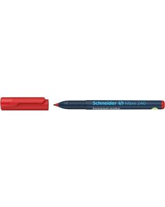 Permanentní popisovač "Maxx 240", červená, 1-2mm, kuželový hrot, SCHNEIDER