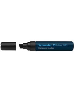 Permanentní popisovač "Maxx 280", černá, 4-12mm, klínový hrot, SCHNEIDER