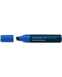 Permanentní popisovač "Maxx 280", modrá, 4-12mm, klínový hrot, SCHNEIDER
