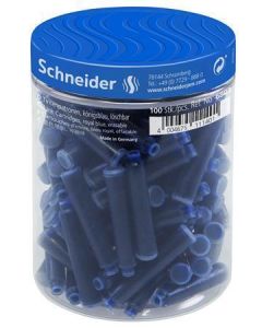 Inkoustové bombičky, královsky modrá, 100 ks, SCHNEIDER 6803