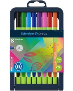 Finelinery "Line-Up", sada 8 různých barev, 0,4 mm, SCHNEIDER