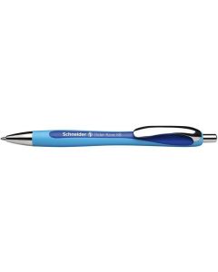 Kuličkové pero "Slider Rave", modrá, 0,7mm, stiskací mechanismus, SCHNEIDER