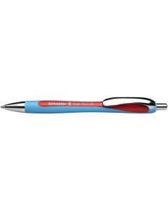 Kuličkové pero "Slider Rave", červená, 0,7mm, stiskací mechanismus, SCHNEIDER